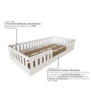 Ver imagem 4 de Cama Infantil Montessoriana Solteiro Sol Ii Branco