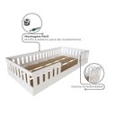 Ver imagem 5 de Cama Infantil Montessoriana Solteiro Sol Ii Branco
