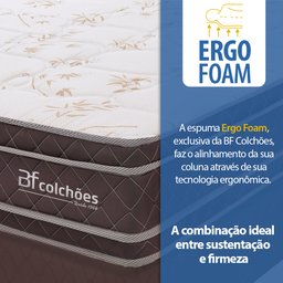 Colchão Super King 100% Espuma Dupla Face Antialérgico 193x203x22cm BF Colchões - 6
