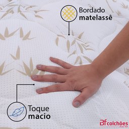 Colchão Super King 100% Espuma Dupla Face Antialérgico 193x203x22cm BF Colchões - 3