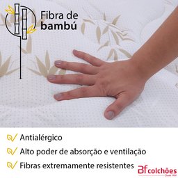 Colchão Super King 100% Espuma Dupla Face Antialérgico 193x203x22cm BF Colchões - 4