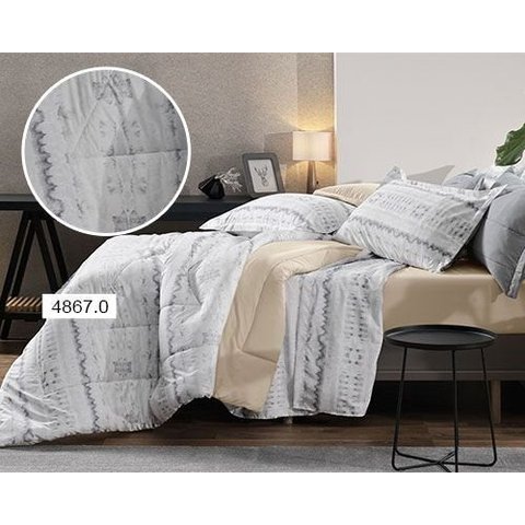 Kit Colcha King 3 Peças Estampada Neutralize