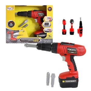 Kit Parafusadeira Infantil Brinquedo Apreender Divertindo