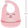 Babador Rosa De Silicone Com Pega Migalhas Gumy - Buba - 4