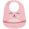 Babador Rosa De Silicone Com Pega Migalhas Gumy - Buba - 1