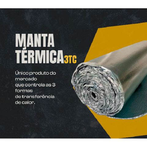 Manta Térmica 3tc Esp. 10mm 8 X 1,25m - 10m2 + Fita Aluminizada