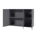 Ver imagem 2 de Armário Suspenso Lavanderia Cozinha Milão 3 Portas:cinza