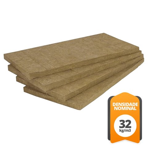 Placa Lã de Rocha Biolã Dens. 32kgs/m3 X 50mm com 4.32m2 - Térmico e Acústico