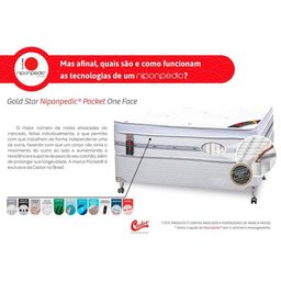 Colchão Solteiro Castor Magnético c/Vibro Massagem Infravermelho Longo Terapêutico Niponpedic Molas - 2