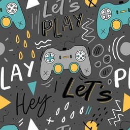 Papel De Parede Para Quarto Gamer Controles Bora Jogar 3,0m - 3