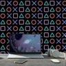 Papel De Parede Adesivo Botões Playstation Gamer 10,0m - 1