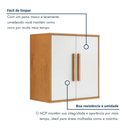 Ver imagem 4 de Armário Aéreo Lorena 60cm 2 Portas MDF-MDP Off White Kaiki Móveis