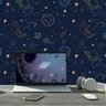 Papel De Parede Adesivo Espaço Sideral Quarto Gamer 2,50m - 1
