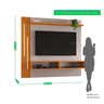 Painel Agrado para Tv até 65" Jcm Movelaria - Off/cinamomo - 3