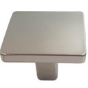 Ver imagem 3 de Kit 3 Puxadores Aspen 188 Ponto Quadrado Niquel Escovado para Móveis Armários e Gavetas