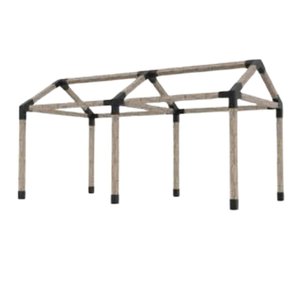 Pérgola Popsteel Cabana Dupla Slim