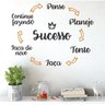 Adesivo Decorativo De Parede Motivacional Ciclo Para Sucesso - 1