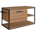 Ver imagem 1 de Gabinete Suspenso para Cuba Banheiro 1 Pt Basc P1007 Preto Mell Pp Preto Mell