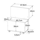 Ver imagem 3 de Bau Infantil Com Rodizios Meu Fofinho 