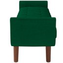Ver imagem 5 de Puff Recamier Decorativo com Pés em Madeira 195 Cm Itália Bouclê Verde - Lyam Decor