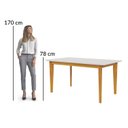 Ver imagem 4 de Mesa de Jantar 6 Lugares Madeira Maciça Siera Marrom Cerejeira/Nevaska