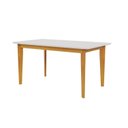 Ver imagem 2 de Mesa de Jantar 6 Lugares Madeira Maciça Siera Marrom Cerejeira/Nevaska