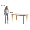 Ver imagem 5 de Mesa de Jantar 6 Lugares Madeira Maciça Siera Marrom Cerejeira/Nevaska
