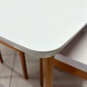 Ver imagem 6 de Mesa de Jantar 6 Lugares Madeira Maciça Siera Marrom Cerejeira/Nevaska