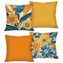 Ver imagem 1 de Kit com 4 Capas para Almofadas Decorativas Flores Marroquinas