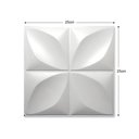 Ver imagem 1 de 50 Placas Revestimento de Parede Pvc 3d Alto Relevo Pétalas Branco 3,12 M²