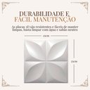 Ver imagem 3 de 50 Placas Revestimento de Parede Pvc 3d Alto Relevo Pétalas Branco 3,12 M²
