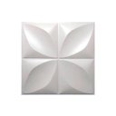 Ver imagem 4 de 50 Placas Revestimento de Parede Pvc 3d Alto Relevo Pétalas Branco 3,12 M²