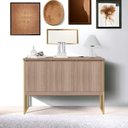 Ver imagem 1 de Aparador Buffet Monet Industrial 3 Portas MDF MDP 120cm Montana Dourado