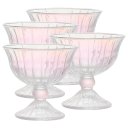 Ver imagem 1 de Jogo com 4 Taças para Sobremesa Melina de Vidro Rainbow 200ml