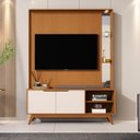 Ver imagem 2 de Home Tucumã 1.4 Tv até 60 Pol. Pés de Madeira Maciça e Led Nature/off White