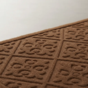 Ver imagem 2 de Capacho Tapete Arabesco Porta Entrada Pvc Antiderrapante Marrom