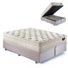 Base Box Baú Queen 158x198 Suede com Colchão Audaz Molas Ensacadas - 1