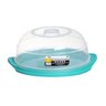 Boleira com Tampa Transparente e Bandeja Colorida 32 cm Ø KOPECK - 1