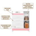 Ver imagem 5 de Cômoda Sapateira 4 Gavetas Branco Titanium Quadriflex Turquídea Shop Jm