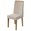 Ver imagem 2 de Kit 2 Cadeiras Exclusive Lopas - Rovere Naturale - Linho Rinzal Bege 173