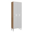 Ver imagem 1 de Paneleiro com 4 Portas Paris Multimóveis Mp2185 Rustic/branco