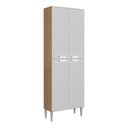 Ver imagem 1 de Paneleiro com 4 Portas Paris Multimóveis MP2185 Rustic/Branco