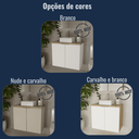 Ver imagem 6 de Gabinete Nature 90cm Estilare GAB4032 Carvalho/Branco