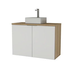 Gabinete Nature 90cm Estilare Gab4032 Carvalho/branco - 2