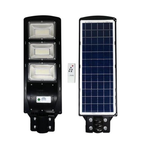 Luminária Pública 150w Led Solar Poste Sensor e Fotocelula Branco Frio Ip66