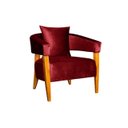 Ver imagem 1 de POLTRONA DECORATIVA VALENTINA LUXO DORA BELA - 0124 bordô
