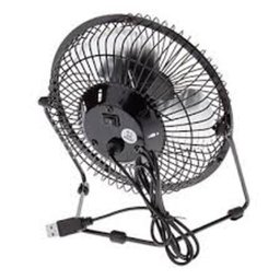 Ventilador em Metal de Mesa, Notebook, Mini Circulador de Ar, Usb, Potente, Casa, Carro, Articulável - 1