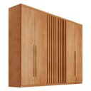 Ver imagem 2 de Guarda-Roupa Casal 100% MDF com 6 Portas e 4 Gavetas 220cm Multimóveis CR35524 Madeirado