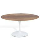 Ver imagem 1 de Mesa de Jantar Tulipa Saarinen Oval 198x122cm Tampo Mezzo Castani - Branco