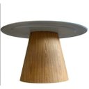 Ver imagem 2 de Mesa de Jantar Cone Oval 180x100cm Tampo Laqueado Base Madeira Freijó - Branco